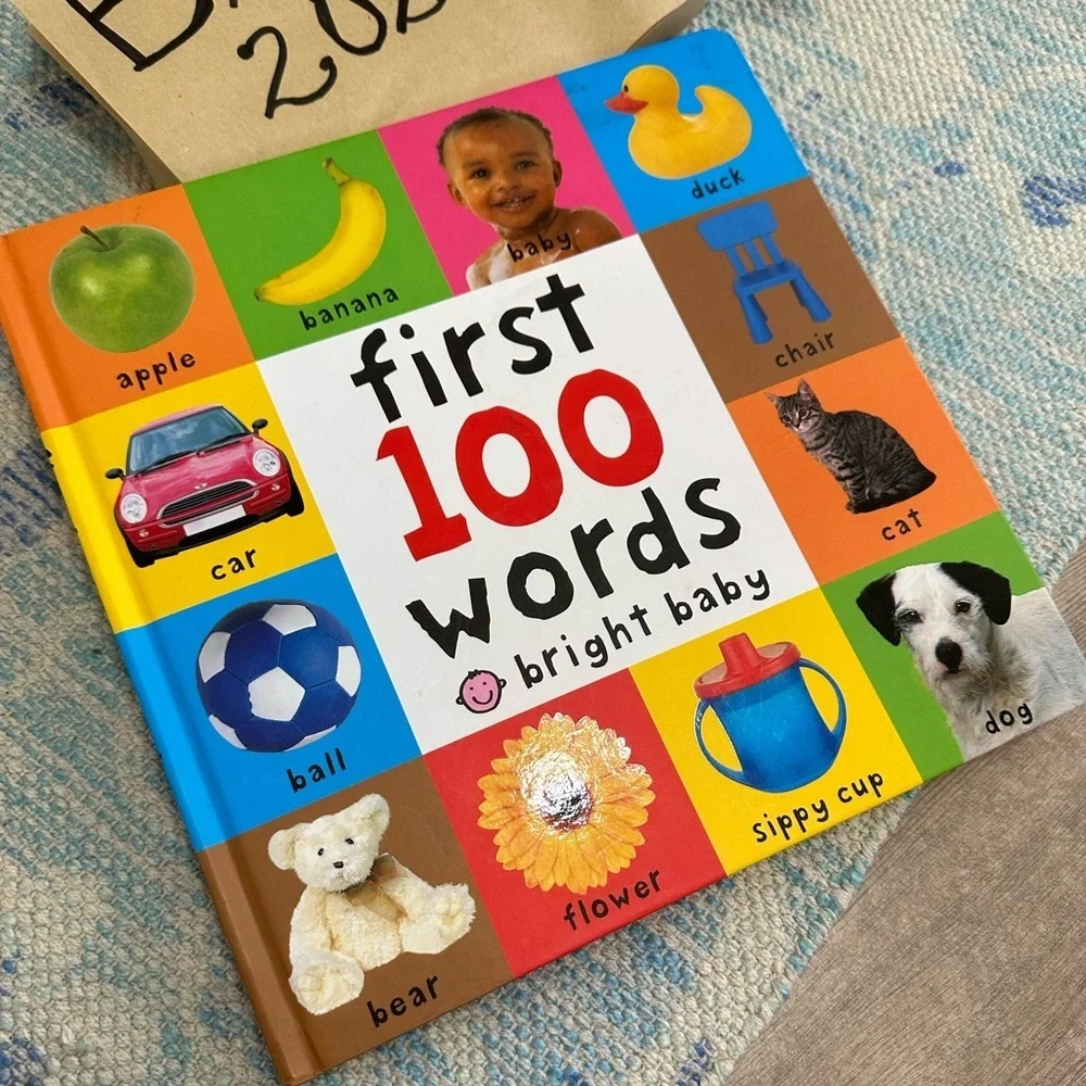 First 100 Words Book - Multicolor Large Baby Toddler Learning Board Book